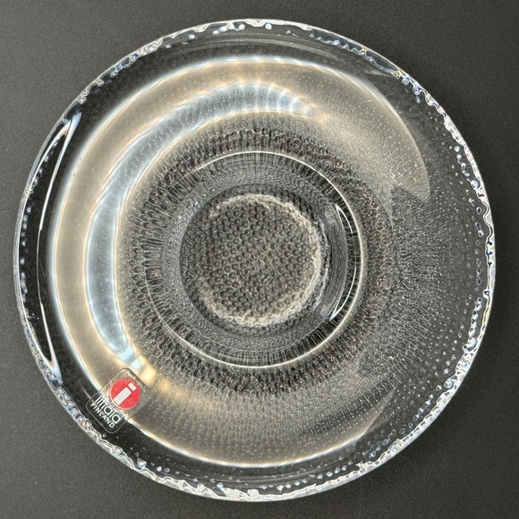 Iittala Nappi Clear Glass Tealight Candle Holder Markku Salo Finland Sticker - Picture 4 of 8